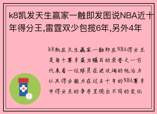k8凯发天生赢家一触即发图说NBA近十年得分王,雷霆双少包揽6年,另外4年是谁_ - 副本